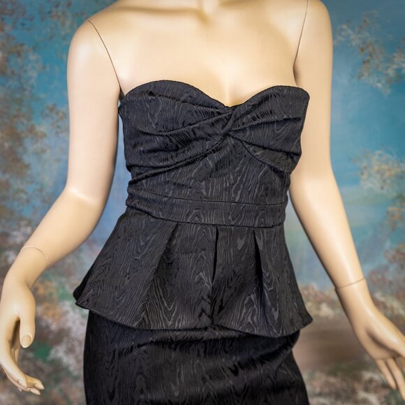 VERONICA BEARD Black Strapless Jacquard Allyson Dress  Size 6 NWT - Picture 12 of 16